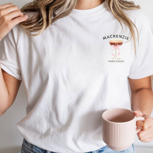 Anpassade bröllopskläder för brudens gäng som pres t shirt