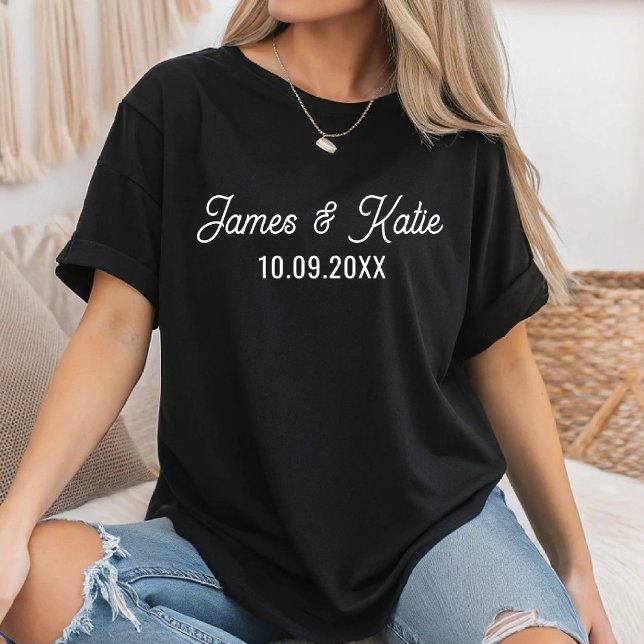 Anpassade bröllopsmatchningar för par t shirt (Skapare uppladdad)