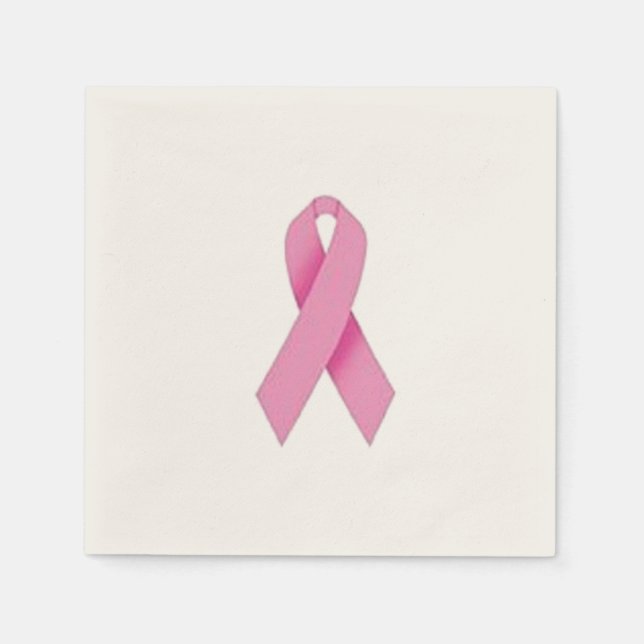 Anpassade Bröstcancer Napkins Pappersservett (Framsidan)