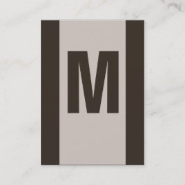 Anpassade Brown Monogram Affärskort Visitkort