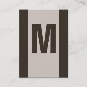 Anpassade Brown Monogram Affärskort Visitkort