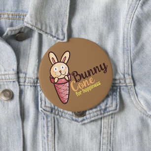 Anpassade Bunny Cone Knapp