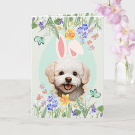 Anpassade Bunny Öron Maltesiska Påsk Kort