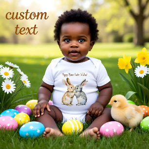 Anpassade 🐇 Bunny Snuggles Påsk Romper T Shirt