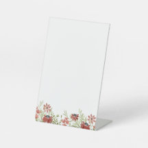 Anpassade Burgundy Wildblomstecken