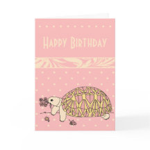 Anpassade Burmese Star Tortoise Card