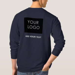 Anpassade Business Company Add Logotyp T Shirt