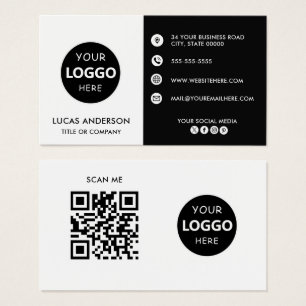Anpassade Business logotyp webbplats social media Visitkort