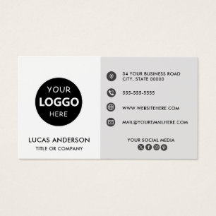 Anpassade Business logotyp webbplats social media Visitkort