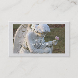 ANPASSADE BUSS. KORT/"ANGEL WITH RO" MEMORIAL VISITKORT