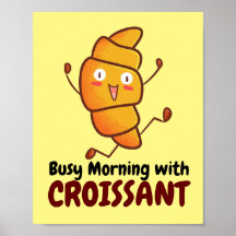 Anpassade Busy Morgon med Croissant
