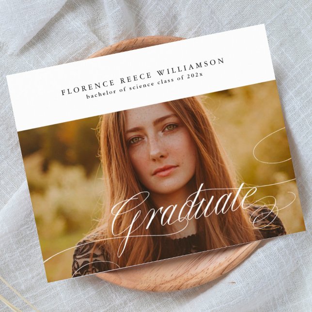 Anpassade Calligraphy Photo College Graduation (Skapare uppladdad)