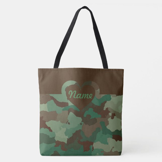 Anpassade Camo för stort Tygkasse (Framsida)
