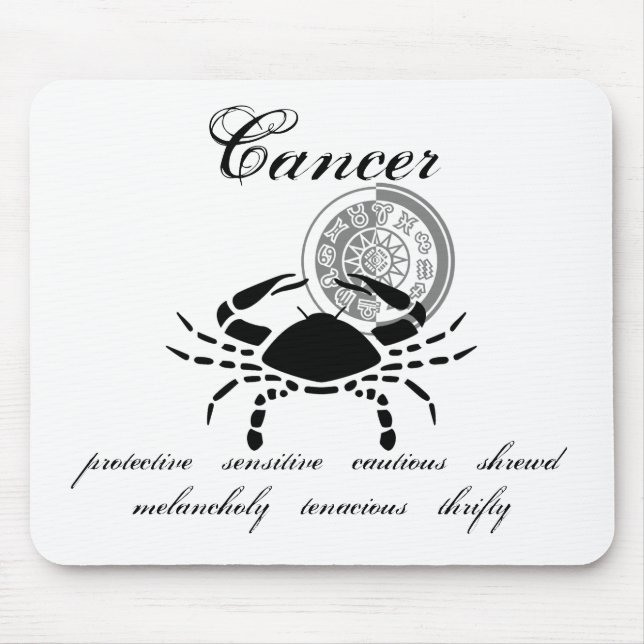 Anpassade Cancer Crab-egenskaper för Zodiac mellan Musmatta (Framsidan)