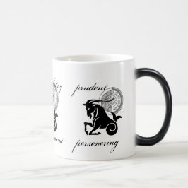 Anpassade Capricorn-egenskaper grekisk-stil Zodiac Magisk Mugg