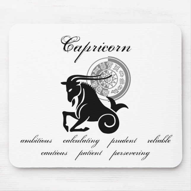 Anpassade Capricorn-egenskaper grekisk-stil Zodiac Musmatta (Framsidan)