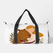 Anpassade Capybara Duffel Bag