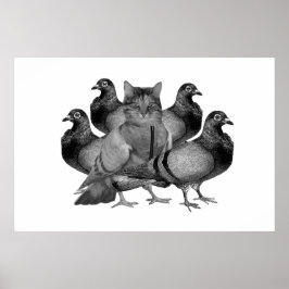 Anpassade Cat bland de Poster grisarna