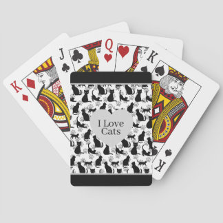 Anpassade Cat Skriv ut klassiska uppspelningskort Casinokort