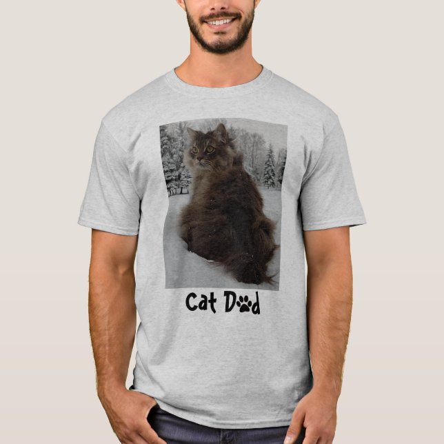 Anpassade Cat T-Shirt (Framsida)