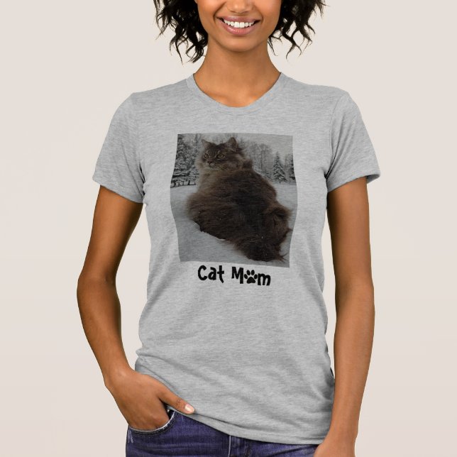 Anpassade Cat T-Shirt (Framsida)