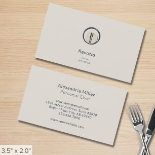 Anpassade Catering Personal Chef Restaurant Visitkort
