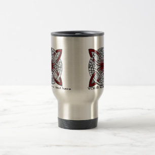 Anpassade Celtic Knot Doodle Maroon Red Resemugg