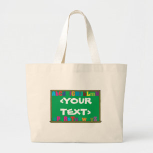 Anpassade Chalkboard,<YOURTEXT> Jumbo Tygkasse