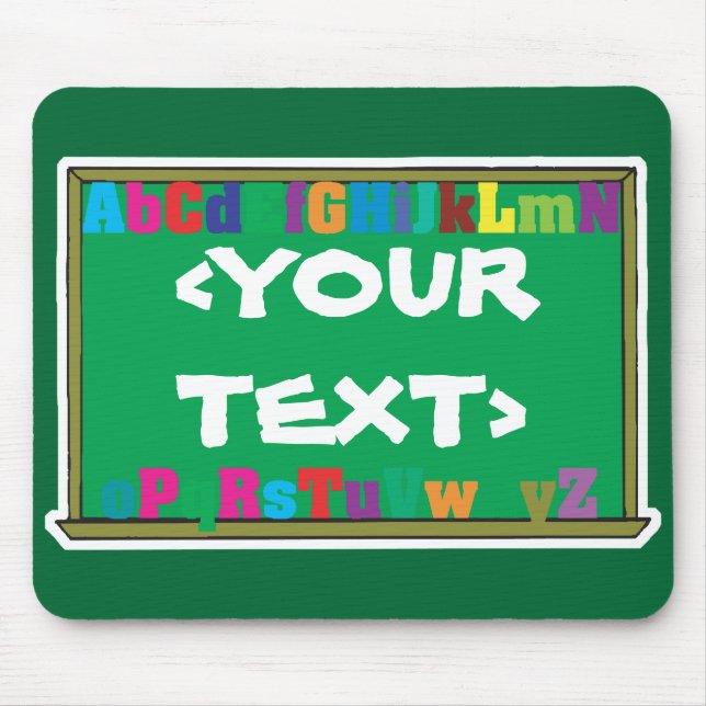 Anpassade Chalkboard,<YOURTEXT> Musmatta (Framsidan)