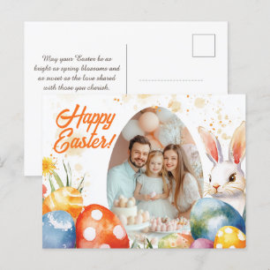 Anpassade 🐇 Charming Påsk Memories Helg Vykort