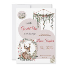 Anpassade Charming Woodland Baby Shower