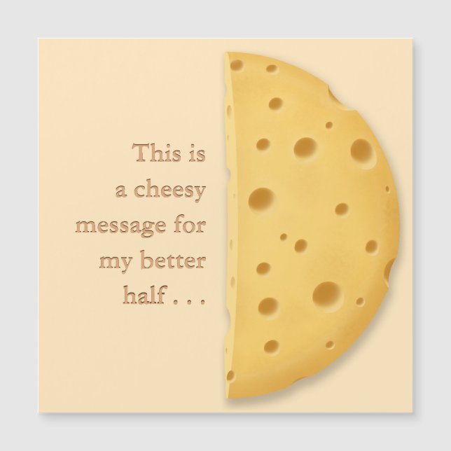 Anpassade Cheesy Message Charming Romantic (Framsida)