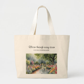 Anpassade Chelsea Flower Show Watercolor Art Jumbo Tygkasse