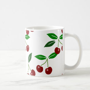 Anpassade Cherry Seamless Mönster Kaffemugg
