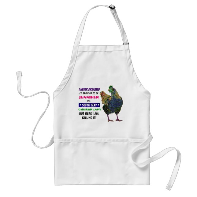 Anpassade Chicken Dam - Standard Apron Förkläde (Framsidan)