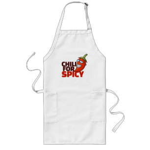 Anpassade Chili for Spicy T-Shirt Långt Förkläde
