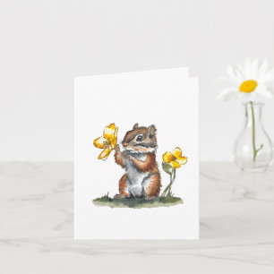 Anpassade Chipmunk Kort