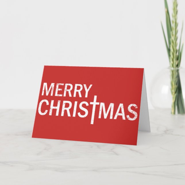 Anpassade Christian God jul med Kor Kort (Framsida)