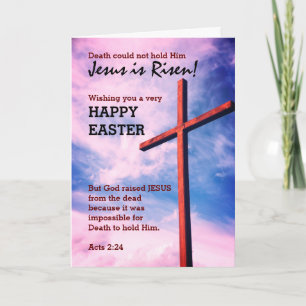 Anpassade Christian JESUS IS RISEN Glad påsk Helgkort