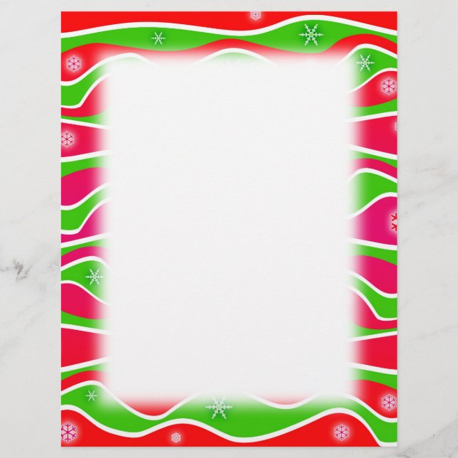 Anpassade CHRISTMAS RAND LETTERHEAD MALL (Framsida)