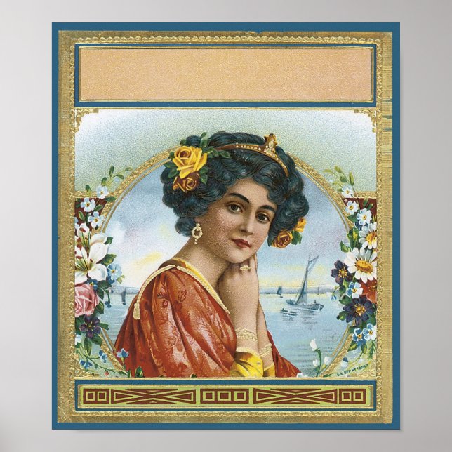 Anpassade Cigar-etikett 2 Poster (Framsidan)
