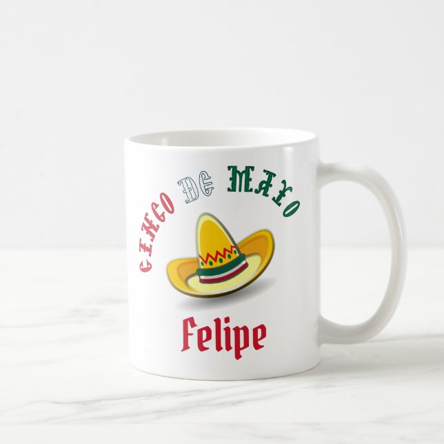Anpassade Cinco de Mayo May 5 Fiesta Kaffemugg (Höger)