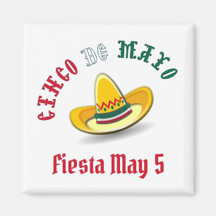 Anpassade Cinco de Mayo May 5 Fiesta Magnet