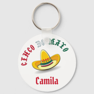 Anpassade Cinco de Mayo May 5 Fiesta Nyckelring