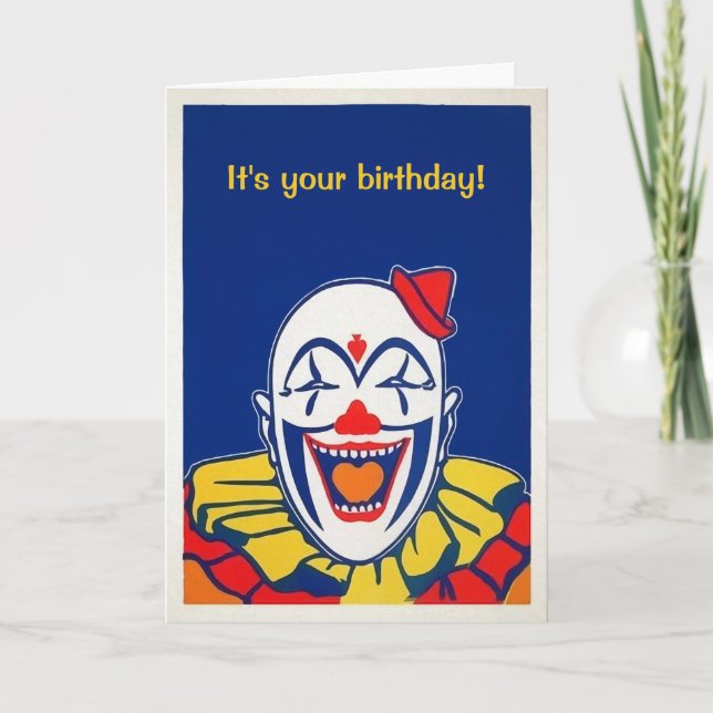 Anpassade Circus Closed Greeting Card Helgkort (Framsida)