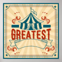 Anpassade Circus Poster