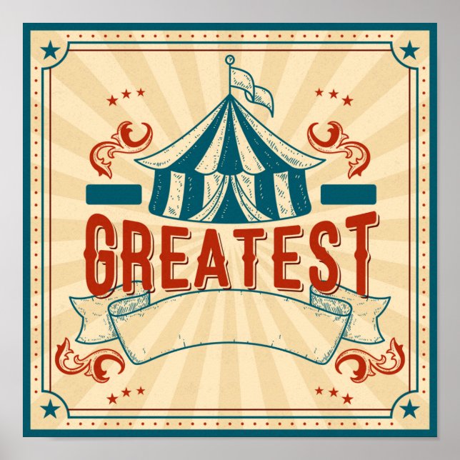 Anpassade Circus Poster (Framsidan)