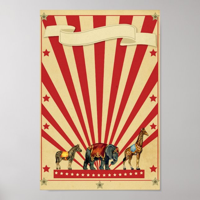 Anpassade Circus Poster (Framsidan)