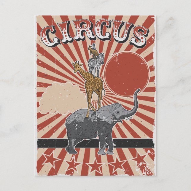 Anpassade Circus Vykort (Framsida)