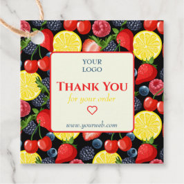 Anpassade Citrus Business Tack Märkre Gåvor Etiketter